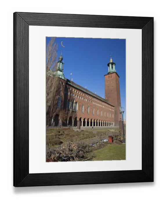 Framed Print : Stockholms stadshus, City Hall, Stockholm, Sweden