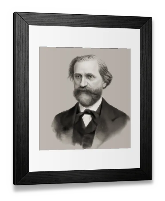 Framed Print : Giuseppe Verdi, 1813 - 1901