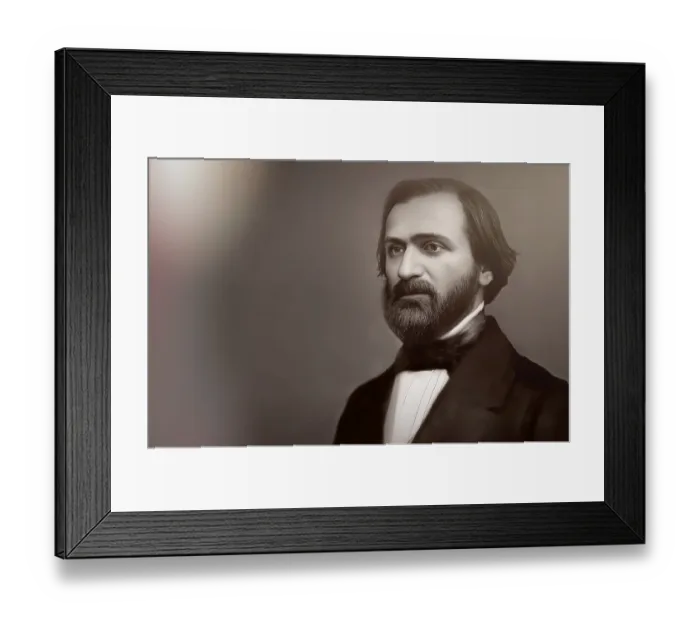 Framed Print : Giuseppe Verdi, 1813 - 1901