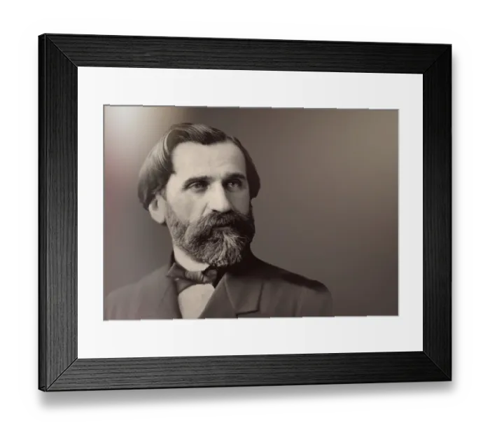 Framed Print : Giuseppe Fortunino Francesco Verdi