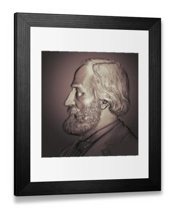 Framed Print : Giuseppe Verdi, 1813 - 1901