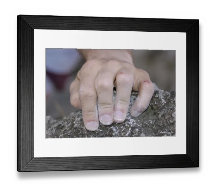 Framed Print : Hand of a sport climber Framed Print : Hand of a sport climber