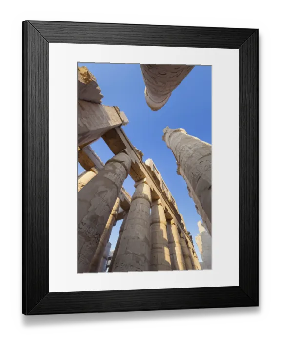 Framed Print : Pillars in the great hypostyle hall Framed Print : Pillars in the great hypostyle hall