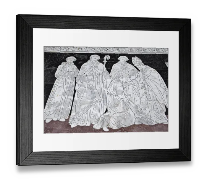Framed Print : Floor mosaic, marble, Santa Maria Assunta Framed Print : Floor mosaic, marble, Santa Maria Assunta