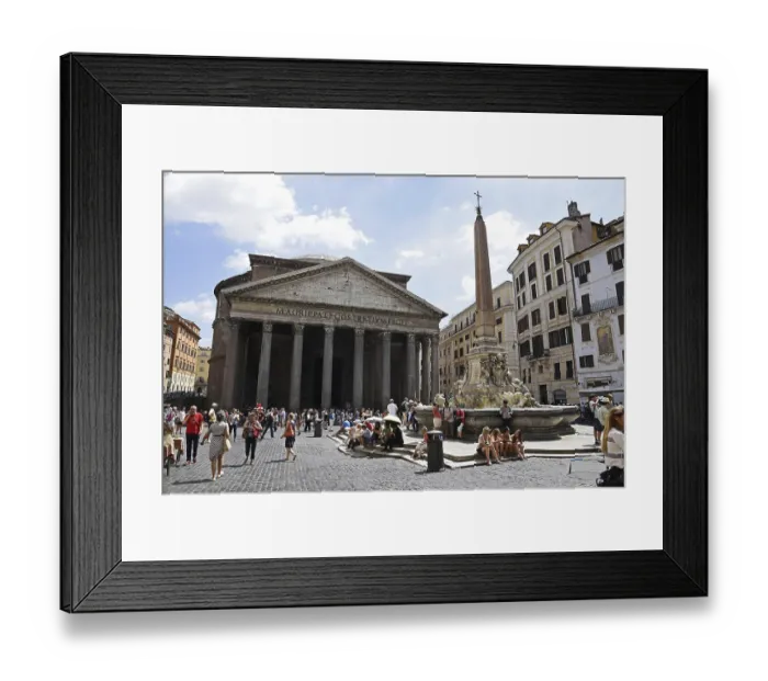 Framed Print : Tourists, Obelisk, Fountain, Piazza della Rotonda Framed Print : Tourists, Obelisk, Fountain, Piazza della Rotonda