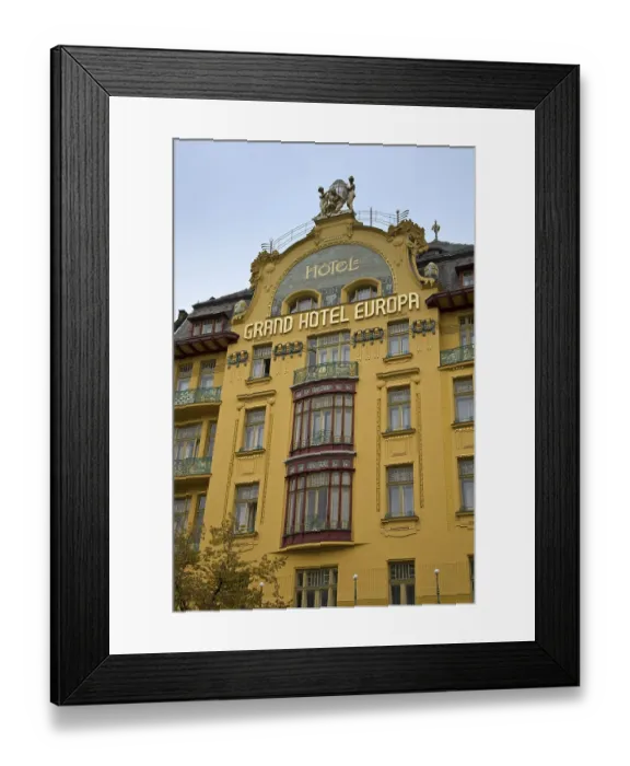 Framed Print : Grand Hotel Europe on the Wenceslas Square Prague Czechia