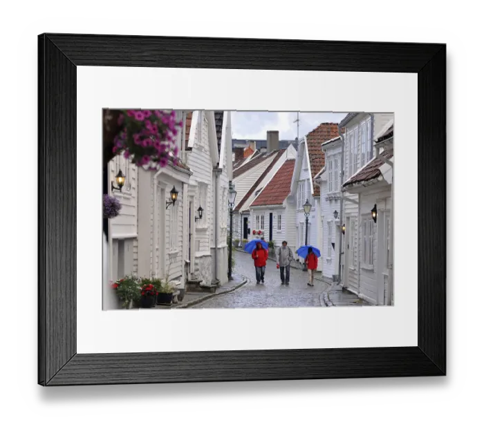 Framed Print : Wooden house, houses, Gamle Stavanger Framed Print : Wooden house, houses, Gamle Stavanger