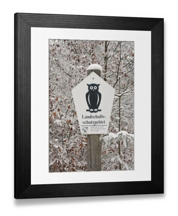 Framed Print : Landscape conservation area