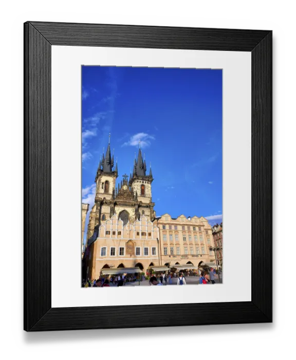Framed Print : Prague Czech Republic. The Gothic Church of Our Lady before Tyn in Old Town Square