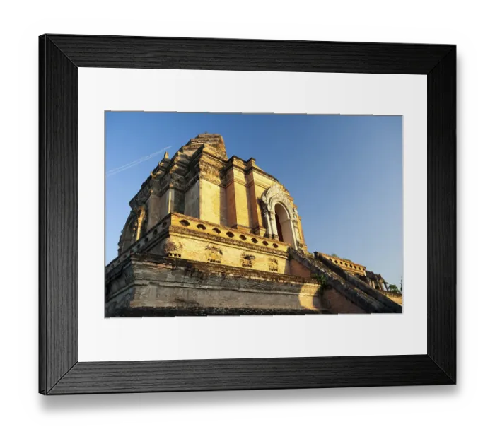 Framed Print : The Great Stupa, ruins of the temple Wat Chedi Luang