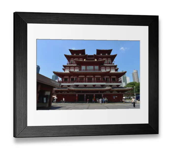 Framed Print : Buddha Tooth Relic Temple, South Bridge Road
