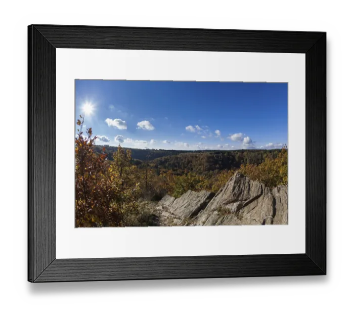 Framed Print : View of the Selketal in autumn