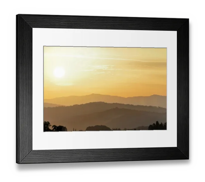 Framed Print : Sunrise, Barberino, Tuscany, Italy