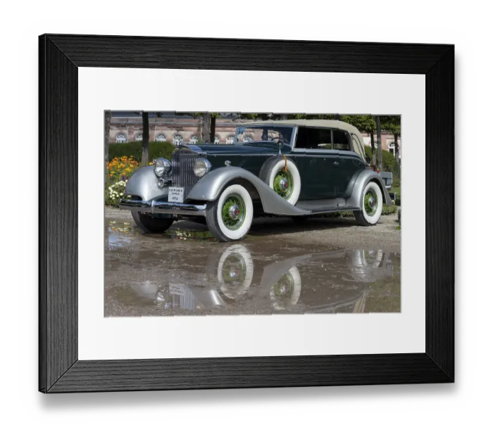 Framed Print : Vintage Packard 1101 Cabriolet Graber