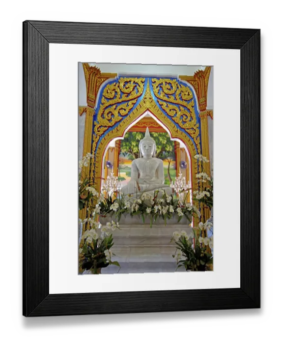 Framed Print : Wat chalong temple in phuket, thailand