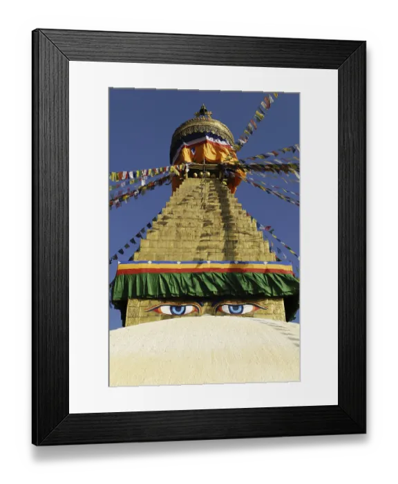 Framed Print : Buddhist stupa of Bodhnath (Boudha)