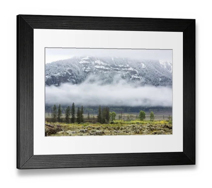 Framed Print : Countryside of Yellowstone National Park