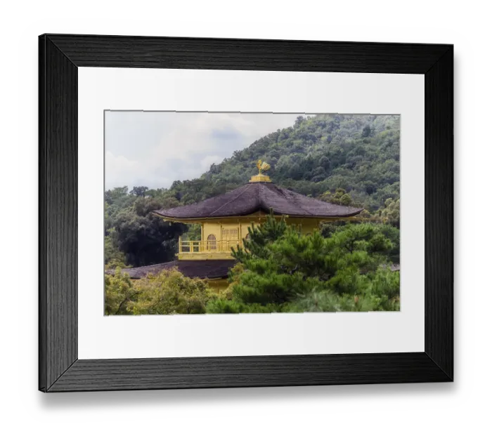 Framed Print : Kinkaku-ji, Temple of the Golden Pavilion
