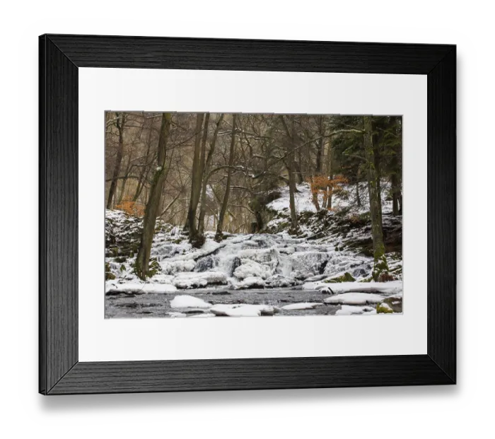 Framed Print : Selke waterfall in winter Framed Print : Selke waterfall in winter