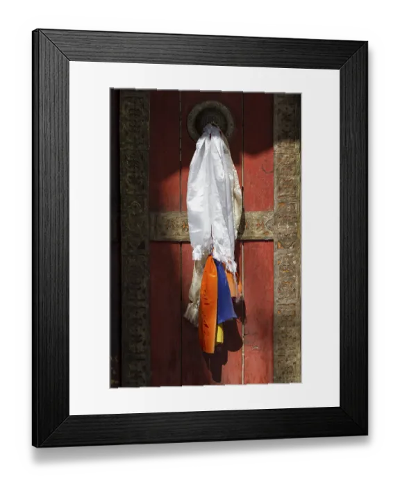 Framed Print : Door to a Buddhist monastery in Ladakh, India