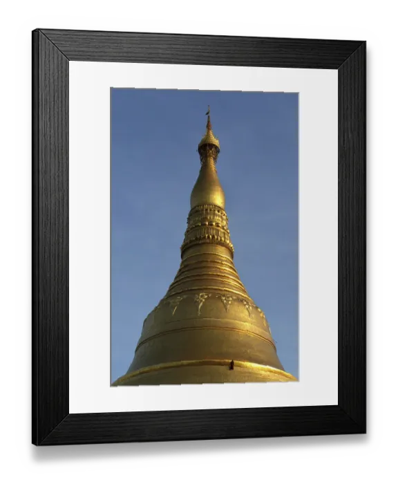 Framed Print : Stupa of Shwedagon Pagoda, Yangon, Myanmar
