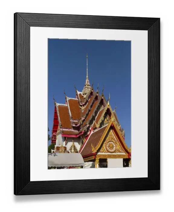 Framed Print : Temple behind the Wat Burapharam Framed Print : Temple behind the Wat Burapharam