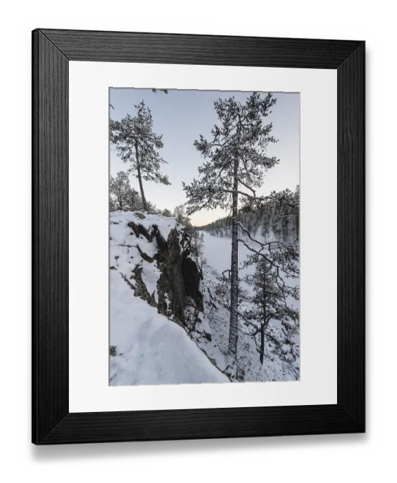 Framed Print : Winter landscape, Gallivare Framed Print : Winter landscape, Gallivare