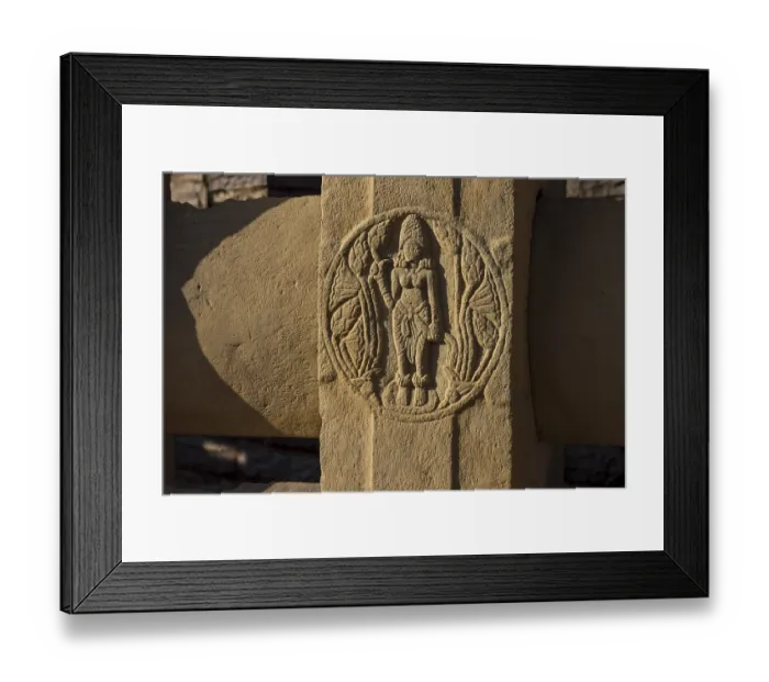 Framed Print : Round motif depicting a woman, Maya - Buddhas mother Framed Print : Round motif depicting a woman, Maya - Buddhas mother