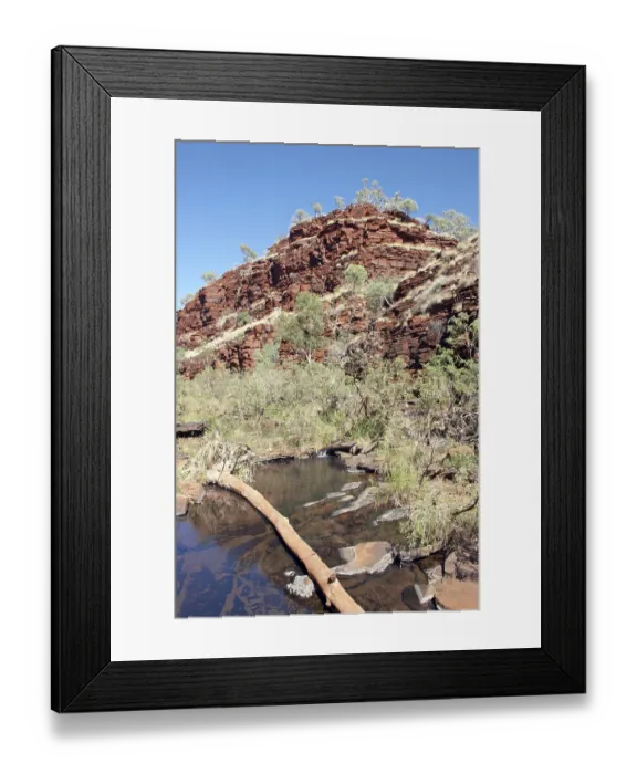 Framed Print : Hancock Gorge Karijini National Park Pilbara region western australia WA Framed Print : Hancock Gorge Karijini National Park Pilbara region western australia WA