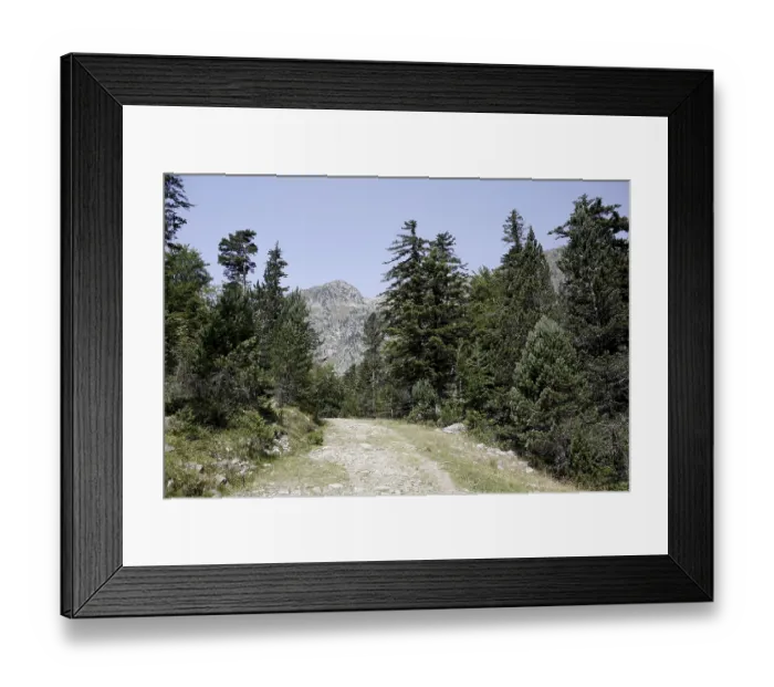 Framed Print : Hiking path, landscape in the Pyrenees Framed Print : Hiking path, landscape in the Pyrenees