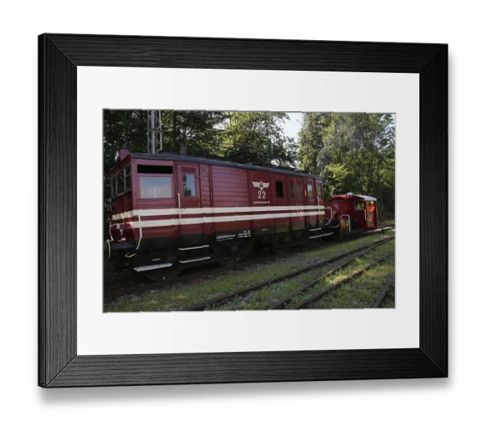 Framed Print : Historic electric locomotive