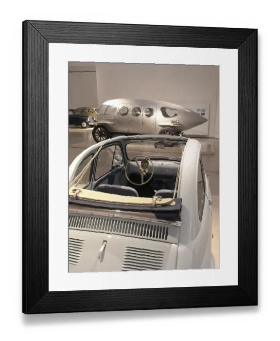 Framed Print : Fiat 500 in front of an Alfa 40 Framed Print : Fiat 500 in front of an Alfa 40