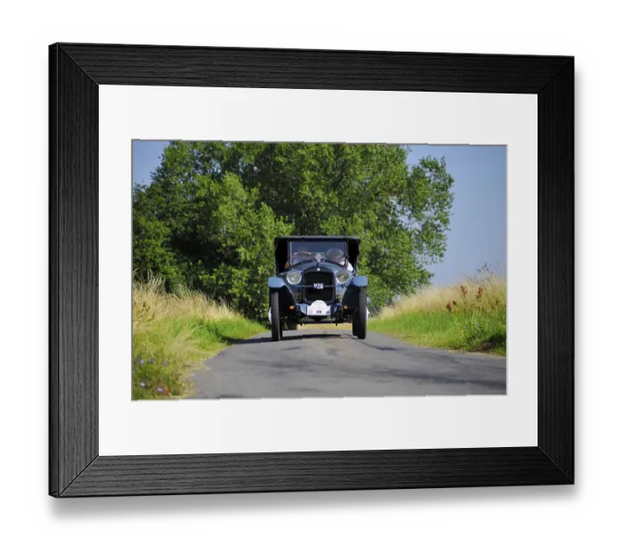 Framed Print : Vintage Car, Bornholm, Denmark