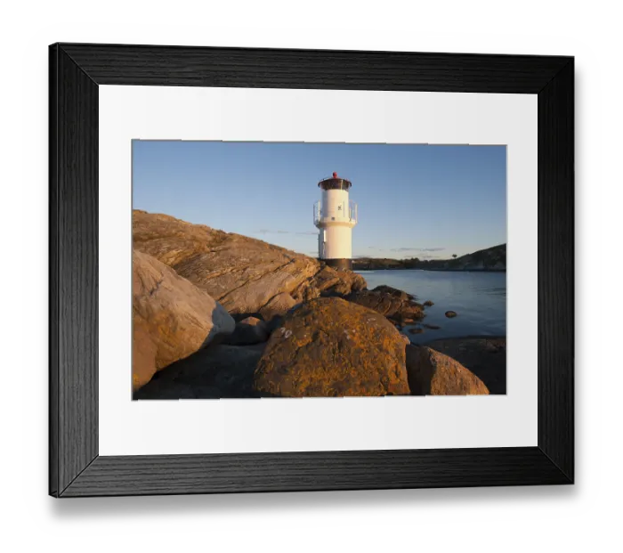 Framed Print : Lighthouse, Mollosund, Vastragota lan