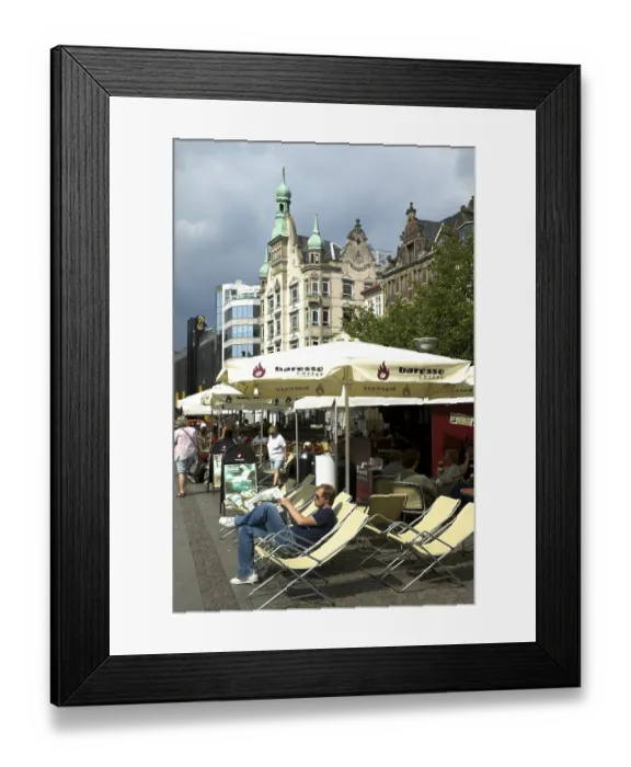 Framed Print : Street cafe, Copenhagen, Denmark