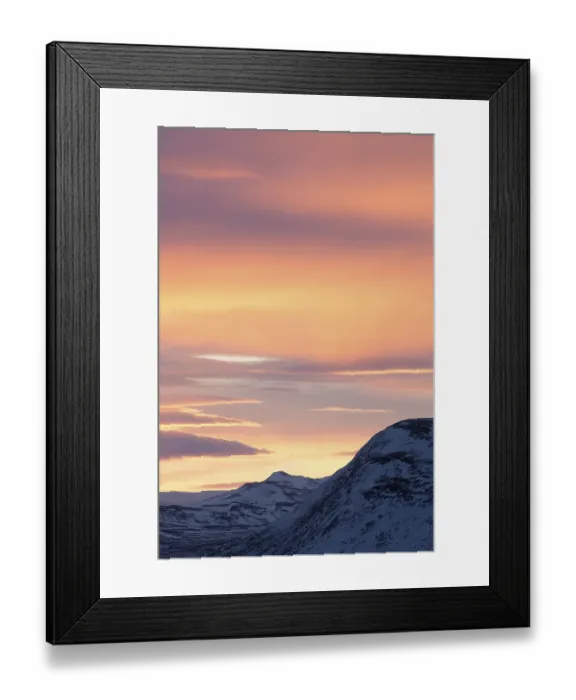 Framed Print : Sunset, Dovrefjell-Sunndalsfjella National Park