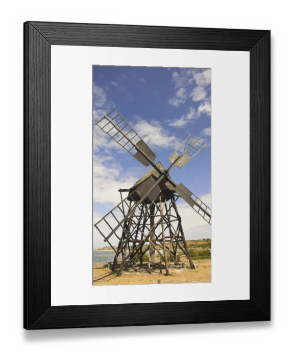 Framed Print : Windmill, Jordansham, Island Oland, Sweden