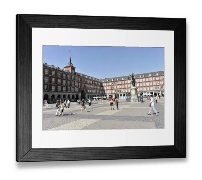 Framed Print : Plaza Mayor, Madrid, Spain, Europe