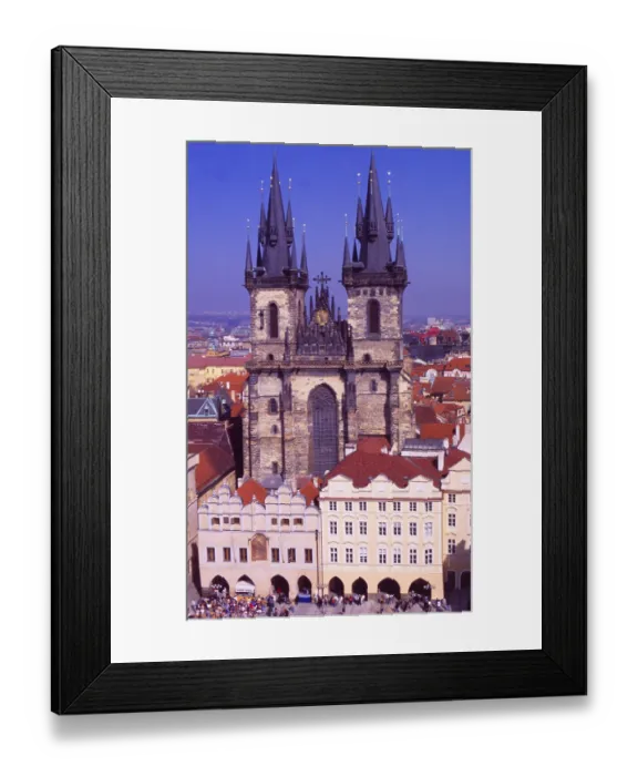 Framed Print : Prague City: The Gotic St. Vitus Cathedral at Prague Castle