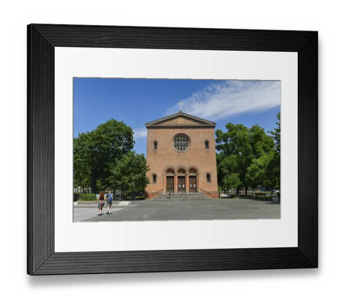 Framed Print : Old Nazareth Church, Leopoldplatz
