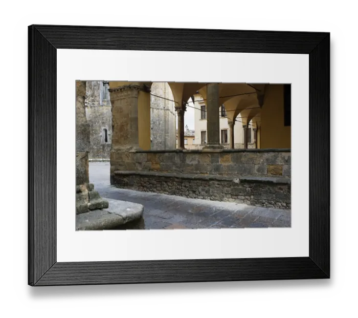 Framed Print : The Baptistery of the Cathedral of Santa Maria Assunta in Volterra