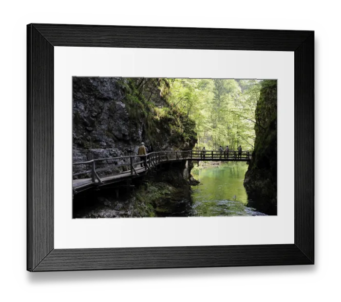 Framed Print : Vintgar Gorge, Triglav National Park