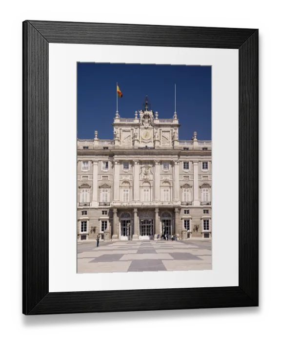 Framed Print : Plaza de Armas and entrance to throne room of Palacio Real