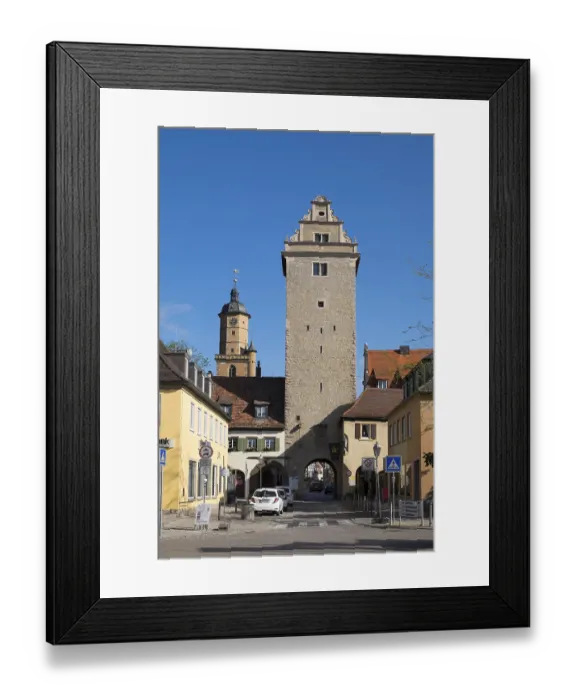 Framed Print : Oberes Tor or Sommerach Gate, Volkach
