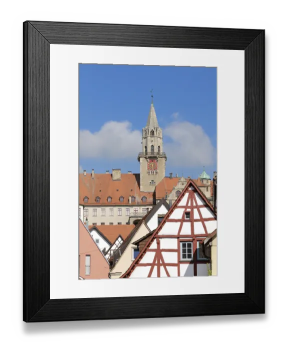 Framed Print : Sigmaringen - the old part of town - Baden-Wuerttemberg
