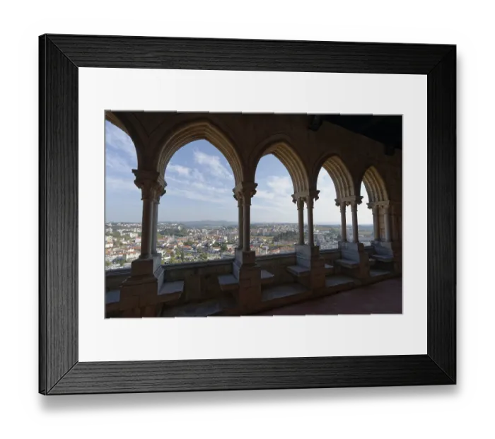 Framed Print : View from castle of Leiria, Leiria