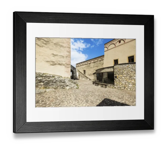 Framed Print : Barbara Palace and rotunda inside Trencin Castle