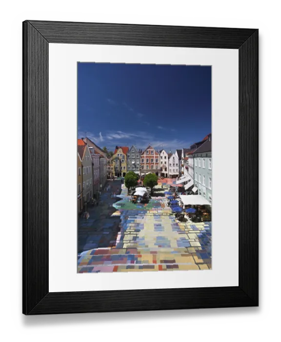 Framed Print : Marienplatz square, 1909, Wassily Kandinsky Framed Print : Marienplatz square, 1909, Wassily Kandinsky