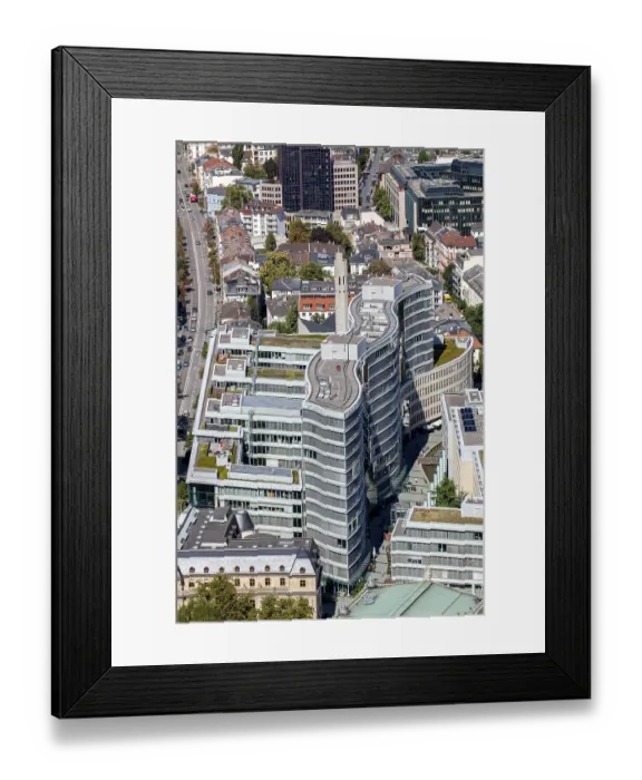 Framed Print : Frankfurter Welle office building