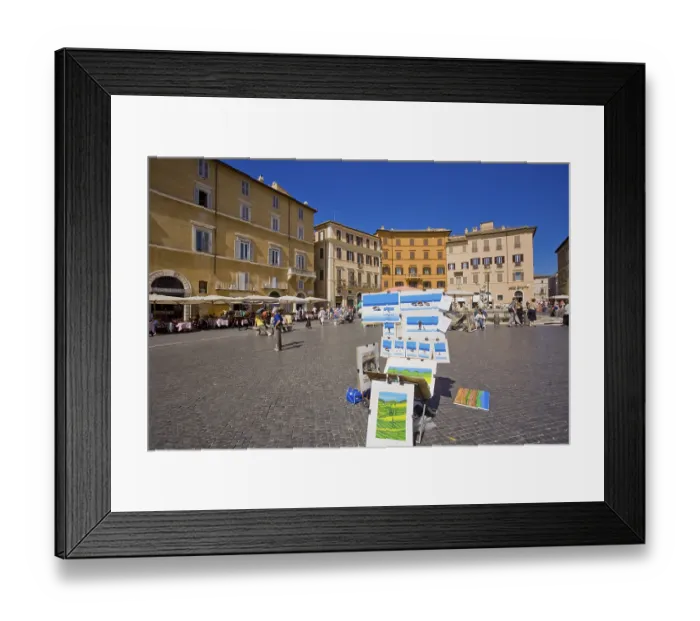 Framed Print : Navona Square, Piazza Navona, Rome, Italy, Europe Framed Print : Navona Square, Piazza Navona, Rome, Italy, Europe